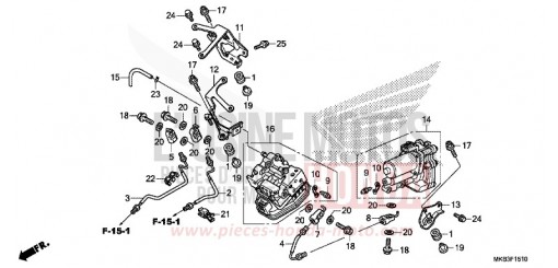 REAR POWER UNIT/REAR VALVE UNIT CBR1000RAG de 2016